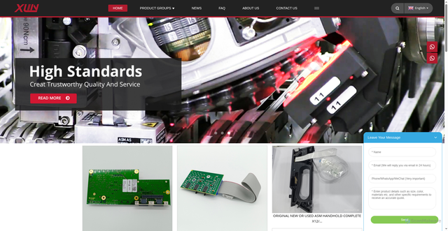Security scan screenshot of https://www.xlin-smt.com