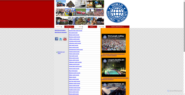 Security scan screenshot of https://www.worldrecordacademy.com/wra/world_records_90410.htm