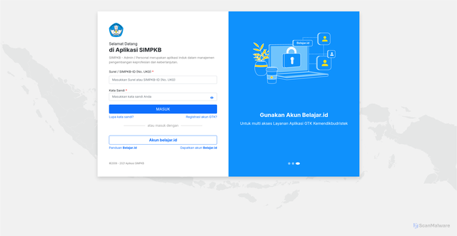 Security scan screenshot of https://ppg.simpkb.id