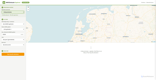 Security scan screenshot of https://stikstofverkenner-x8kzx9lxku.edgeone.app/