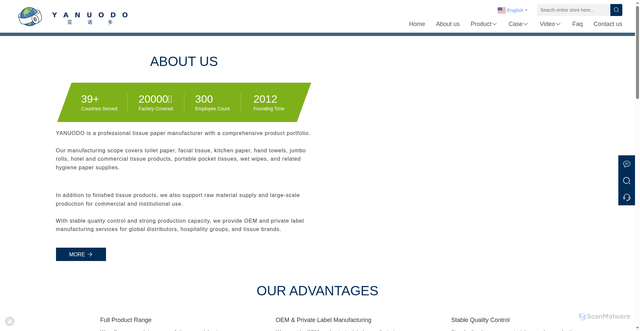 Security scan screenshot of http://www.yanuodo.com/