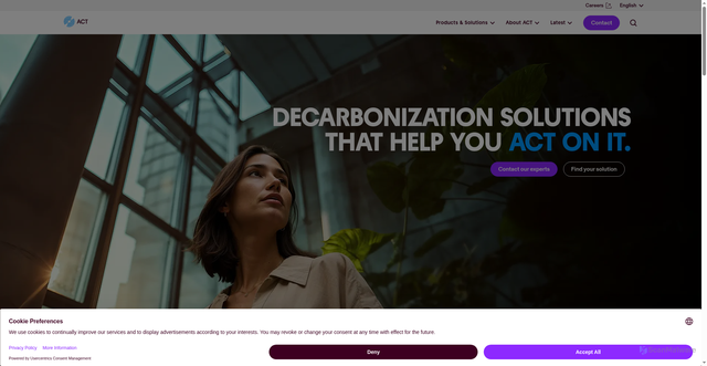 Security scan screenshot of https://www.actgroup.com/