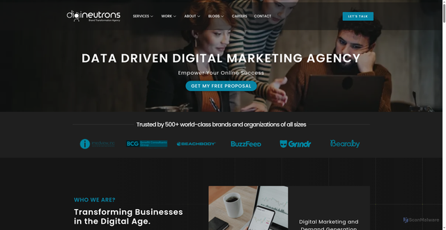 Security scan screenshot of https://digineutrons.com/#base64encodingofemail