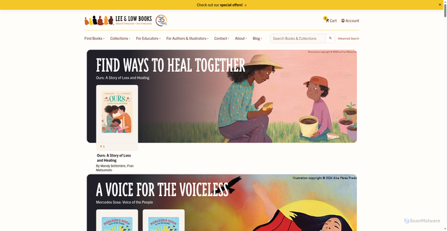 Security scan screenshot of https://leeandlow.com