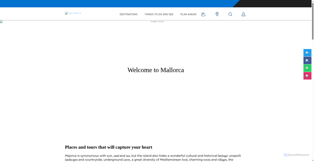 Security scan screenshot of https://www.mallorca.es/en/