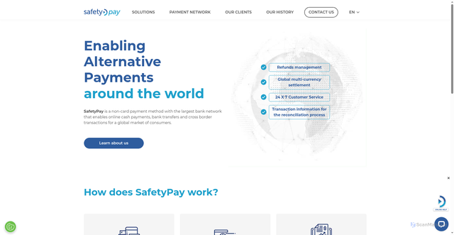 Security scan screenshot of https://safetypay.com