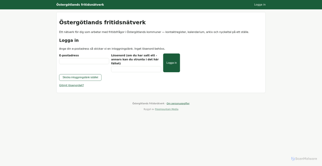 Security scan screenshot of https://fritidiost.se