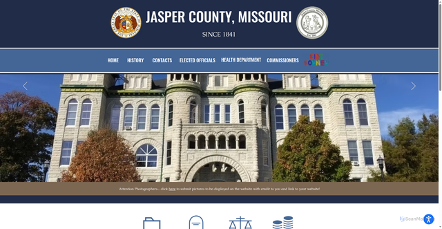Security scan screenshot of https://www.jaspercountymo.gov/