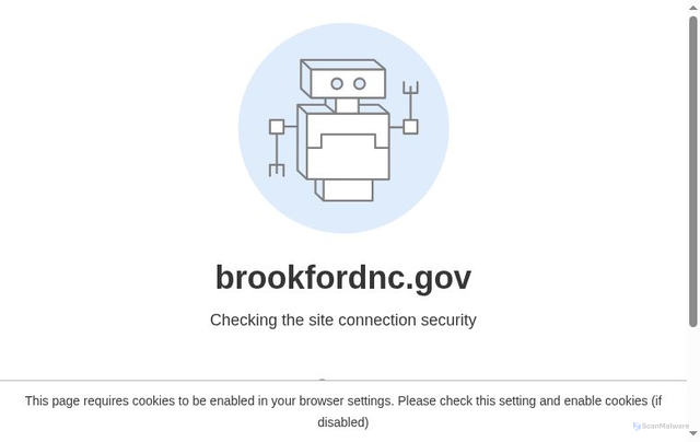 Security scan screenshot of https://brookfordnc.gov/