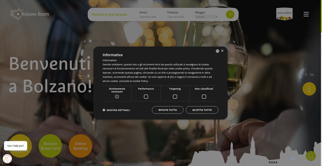 Security scan screenshot of https://www.bolzano-bozen.it/it/
