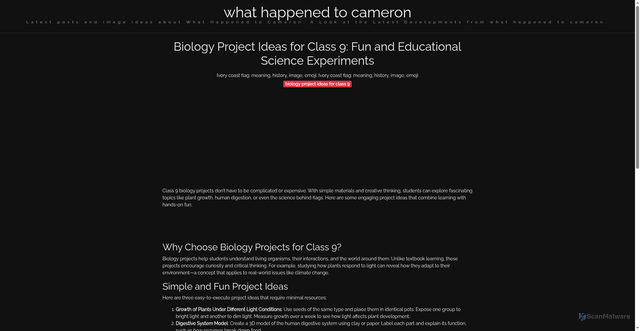 Security scan screenshot of https://lensacerdascorner-dpuv9krdmclz.edgeone.app/biology-project-ideas-for-class-9.html