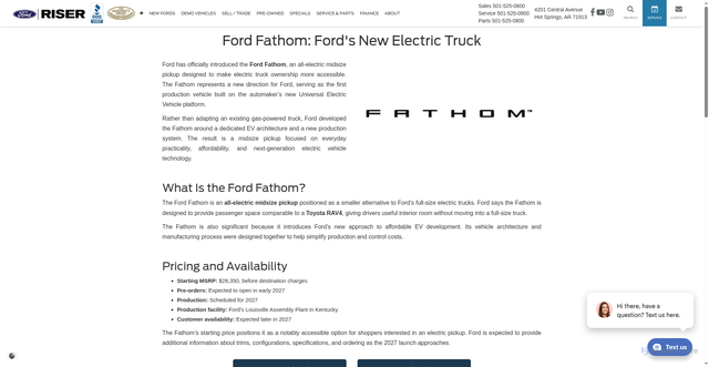 Security scan screenshot of https://www.riserford.com/introducing-the-ford-fathom.html