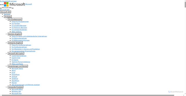 Security scan screenshot of https://sharepoint.com/