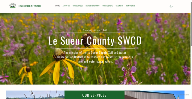 Security scan screenshot of https://www.lesueurswcd.gov/