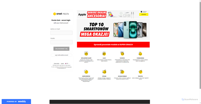 Security scan screenshot of https://89988---8.weebly.com/