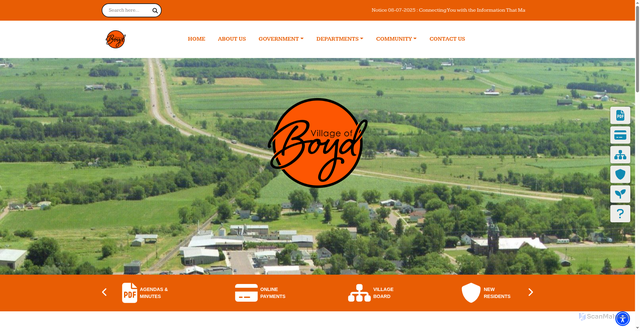 Security scan screenshot of https://boydwi.gov/