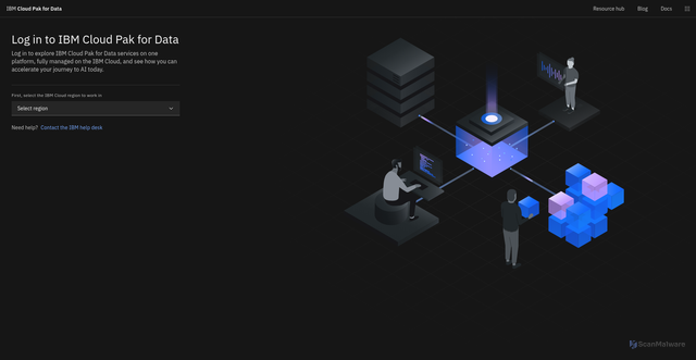 Security scan screenshot of https://dataplatform.cloud.ibm.com