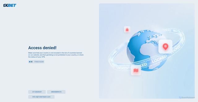 Security scan screenshot of https://1xbet.lk