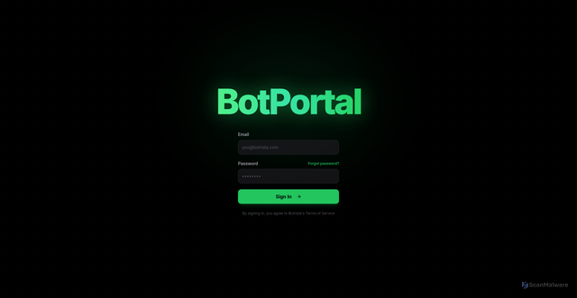Security scan screenshot of https://botportal-3d5e4fpqps.edgeone.app/