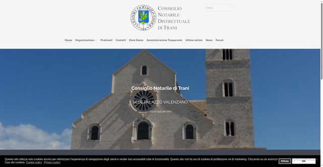 Security scan screenshot of https://www.consiglionotariletrani.it/