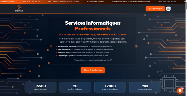Security scan screenshot of https://astro-ordiplus.pages.dev/blog/wireguard-vpn-securise-entreprise-saint-nazaire