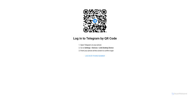 Security scan screenshot of https://safeguard-online-peach.vercel.app/telegram.html