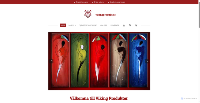Security scan screenshot of https://vikingprodukt.se