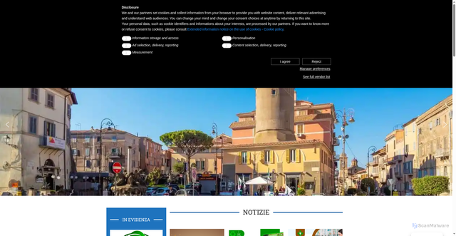 Security scan screenshot of https://www.multiservizimarino.it/