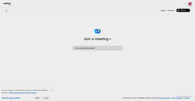 Security scan screenshot of https://cityofphoenix.webex.com