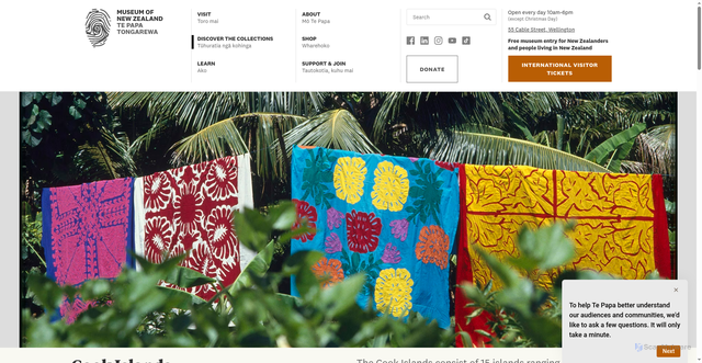 Security scan screenshot of https://tepapa.govt.nz/discover-collections/read-watch-play/cook-islands