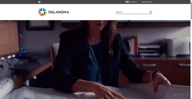 Security scan screenshot of https://oklahoma.gov/