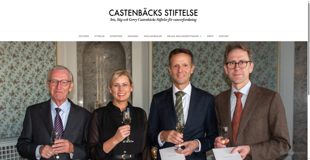 Security scan screenshot of https://castenbacksstiftelse.se