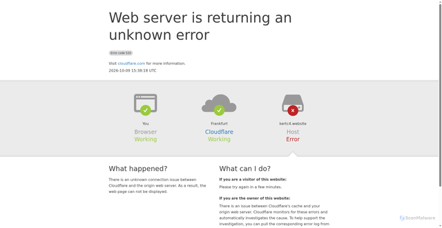 Security scan screenshot of https://kertc4.website/