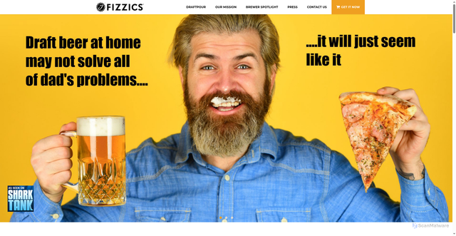 Security scan screenshot of https://fizzics.com