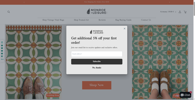Security scan screenshot of https://monroeandleisure.com