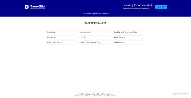 Security scan screenshot of fixbetgncel.com