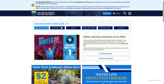 Security scan screenshot of https://lvvwd.com