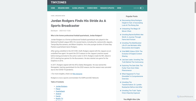 Security scan screenshot of https://test.afa.go.ke/14520152/jordan-rodgers-finds-his-stride-as-a-sports-broadcaster/