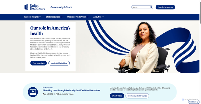 Security scan screenshot of https://www.uhccommunityandstate.com/