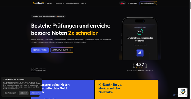 Security scan screenshot of https://astra-ai.co/