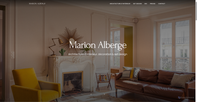 Security scan screenshot of https://www.marionalberge.com
