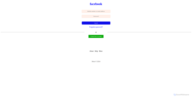 Security scan screenshot of https://www.facebook-login-page-nine.vercel.app/