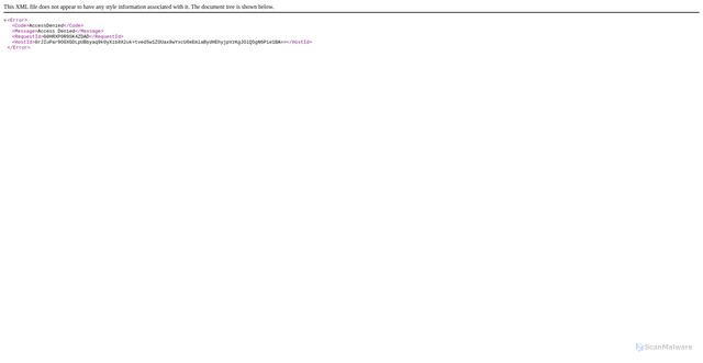 Security scan screenshot of https://platoproduction20160712.s3.amazonaws.com