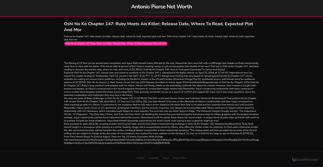 Security scan screenshot of https://mailjustifhugo-pgcsilb2wl.edgeone.app/18661-oshi-no-ko-chapter-147-ruby-meets-ais-killer-release-date-where-to-read-expected-plot-and-mor.html