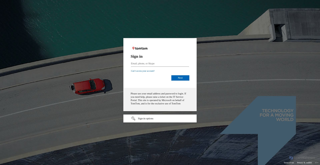 Security scan screenshot of https://api.kaap.devex.tomtom-global.com