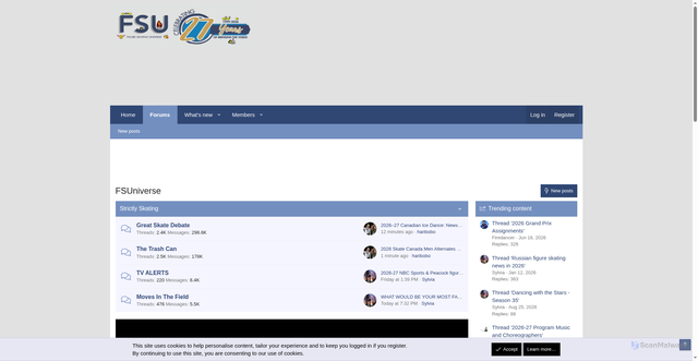 Security scan screenshot of https://www.fsuniverse.net