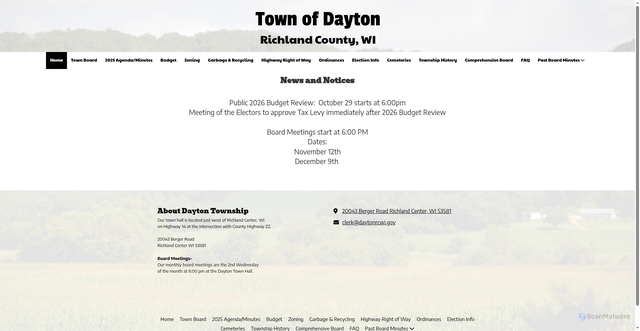 Security scan screenshot of https://daytonrcwi.gov/