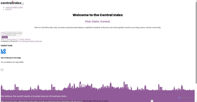 Security scan screenshot of https://gb.centralindex.com