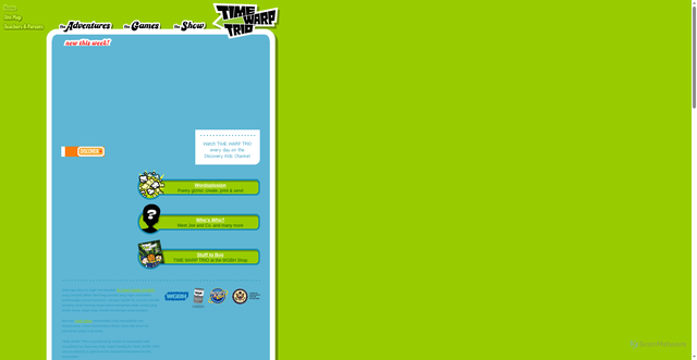 Security scan screenshot of https://www.timewarptrio.com