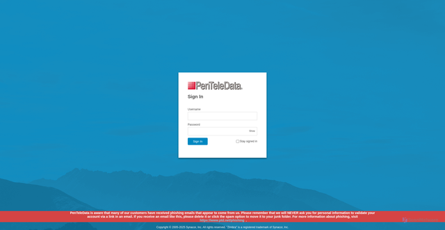Security scan screenshot of https://promail.ptd.net